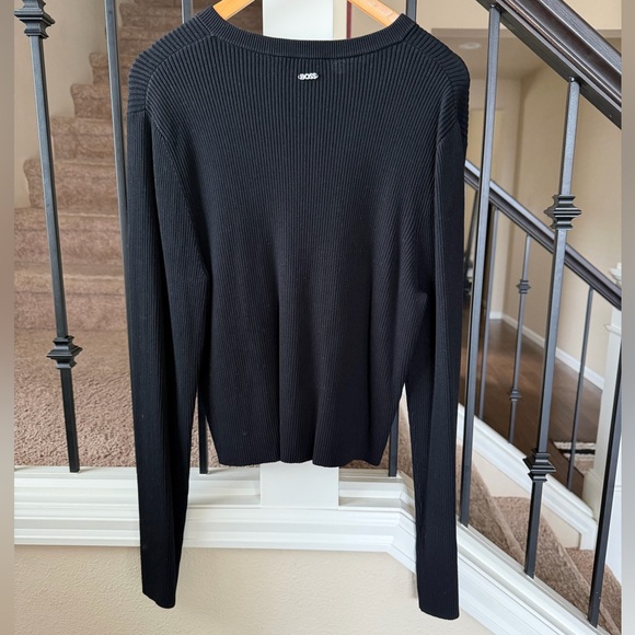 BOSS Black Ribbed Button-Up Cardigan - Picture 3 of 11